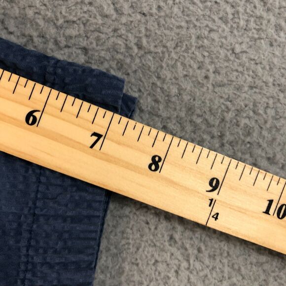 Abercrombie & Fitch Shorts Mens 36‎ Blue Chino Preppy Dadcore Logo Solid Pocket - Picture 9 of 9